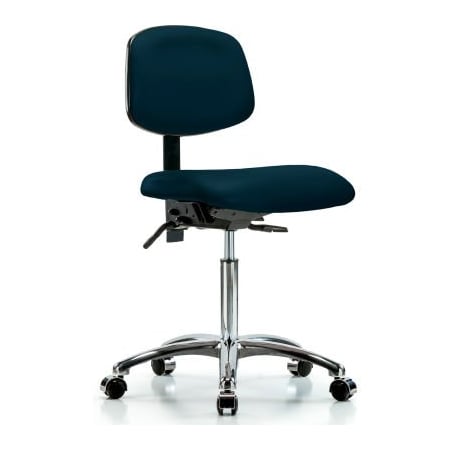 E Com Blue Ridge Ergonomics Antibacterial Task Chair - Marine Blue VMBCH-CR-T0-A0-NF-CC-8801